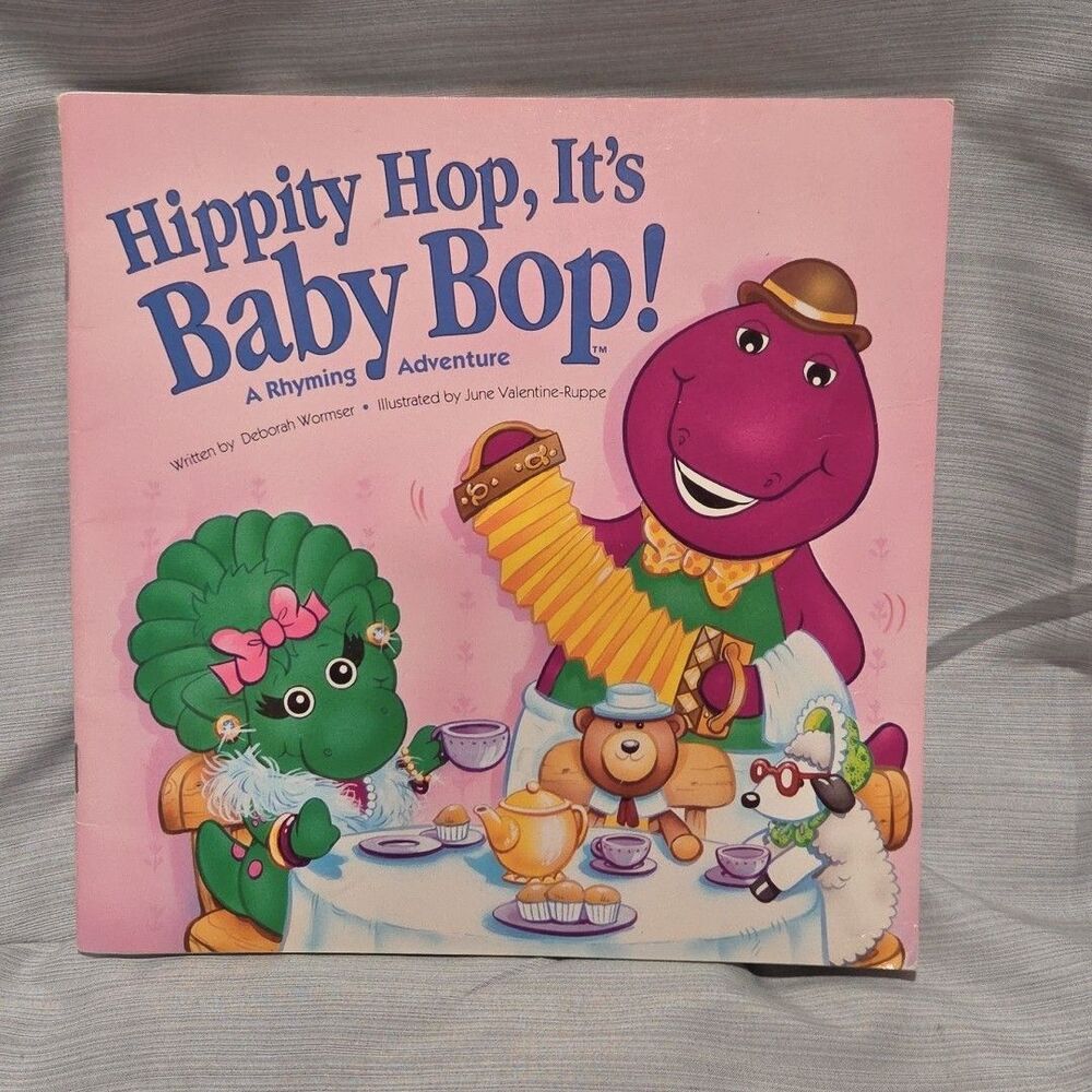 Vintage Hippity Hop, It's Baby Bop! Barney by Deborah Wormser  Paperback 1995
